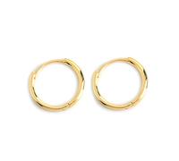 AMDXD Orecchini pendenti in argento 925, 6 - 10 mm, rotondi, orecchini a cerchio, regalo per mamma, argento/oro, Argento sterling, Senza zirconi