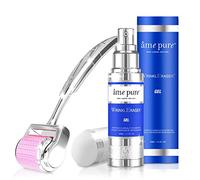 âme pure® WrinklEraser Basic KIT 100% Trattamento Naturale con Micro Aghi per Ringiovanimento Pelle non Chirurgico, Anti Rughe e Pelle Più Tonica (Dermaroller 0.5mm + Gel)