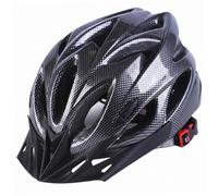 Ameble Casco da Bici per Adulti Casco Monopezzo Modellato, ventilato Regolabile per Uomo e Donna, Attrezzatura di Sicurezza per Ciclismo Leggera per pendolarismo, Nero Carbonio, 58-61 cm