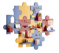 Ameble Organizer per pannelli forati con ganci, ripiani, scatole 33, 1x9, 4 pollici