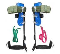 Ameble Punte Antiscivolo Professionali per Arrampicata sugli Alberi con Sistema a Doppia Cinghia, Kit di Punte in Acciaio Resistente per lavori di arboricoltura.