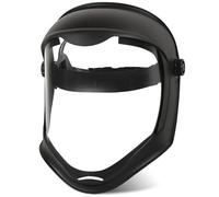 Ameble Visiera trasparente visiera antiappannamento Maschera resistente agli urti e alla temperatura Maschera completa PC ABS a prova di spruzzi per smerigliatura, taglio, saldatura, Full Fa