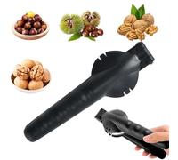 Amebleak Taglia Castagne, Tagliacastagne, Pinza Taglia Castagne, Castagne Schiaccianoci in Acciaio Inox, Castagno Clip, Pinza per Castagne, Castagne Utensili Cucina, Leggero e Veloce (Nero)