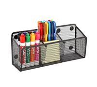 Ameceres Portamatite magnetico - 3 ampi scomparti extra forti magneti in rete porta pennarelli perfetto per lavagne, frigoriferi e accessori per armadietti