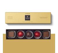 Amedei - Idea regalo - Confezione da 5 praline - Gold Cremino, tartufo e gianduia - cioccolato fondente, cioccolato al latte e cioccolato al latte bianco