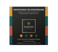 Amedei - Idea regalo - Selezione I Cru - cofanetto con 12 napolitains di cioccolato fondente - Ecuador 77, Grenada 85, Madagascar 72, Venezuela, 92