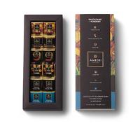 Amedei - Idea regalo - Selezione I Fondenti con 36 napolitains assortiti - Porcelana, Blanco de Criollo, Nove, Acero 95, Toscano Black 70, Toscano Black 90, Cioccolato fondente da 95%, 90%, 75%, 70%