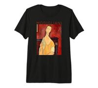 Amedeo Modigliani Donna con Ventaglio per Artisti Maglietta Premium