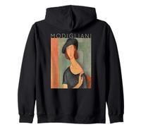 Amedeo Modigliani Jeanne Hebuterne Au Chapeau per Artisti Felpa con Cappuccio