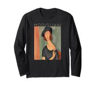 Amedeo Modigliani Jeanne Hebuterne Au Chapeau per Artisti Maglia a Manica