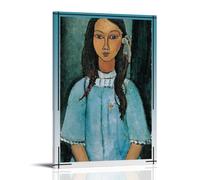 Amedeo Modigliani Le opere d'arte della pittura a olio sono durevoli, impermeabili e facili da pulire in stanze, salotti, camere da letto, cucine e facili da montareStile telaio: 30 x 45 cm