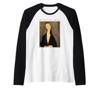 Amedeo Modigliani Lunia Czechowska - in Abito Nero Maglia con Maniche Raglan