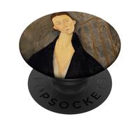 Amedeo Modigliani Lunia Czechowska - in abito nero PopSockets PopGrip Adesivo