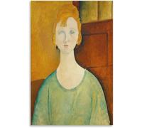 Amedeo Modigliani Poster Girl in Una Camicetta Verde Tela Pittura Arte Della Parete Astratta Amedeo Modigliani Stampe Per Home Decor Immagini 58x80cm Senza Cornice