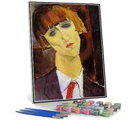 Amedeo Modigliani - Quadro con numeri, per adulti, ritratto di Madame Kisling, kit fai da te su tela