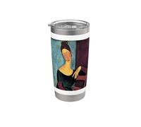 Amedeo Modigliani, Ritratto della moglie dell'artista Bicchiere termico in acciaio inox doppia parete