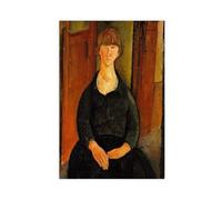 Amedeo Modigliani - Stampa artistica da parete su tela, stampa moderna per camera da letto, 30,5 x 45,7 cm