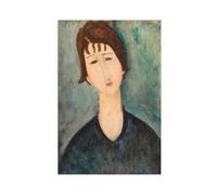 Amedeo Modigliani Stampe famose di una donna, poster su tela, decorazione da parete per camera da letto, ufficio, stanza, regalo, senza cornice, 61 x 91,4 cm