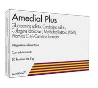 AMEDIAL PLUS 20 BUSTINE: INTEGRATORE ALIMENTARE A BASE DI GLUCOSMINA, MSM, COLLA