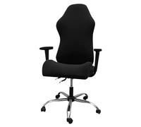 AMEEDA Coprisedia da Gaming Fodera for Sedia da Gioco in Tinta Unita Elasticità Morbida Fodere for Poltrona in Pile Polare Fodere for sedie for Computer Coprisedie Elasticizzate(Waterproof-Black)