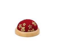 AMEEDA Cuscino Spilli Portatile 2 Pezzi a Forma di Zucca puntaspilli for Cucire Accessori Supporto for Cuscino con in Legno Forniture for Artigianali Fai da Te(Type-03)