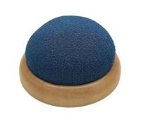 AMEEDA Cuscino Spilli Portatile 2 Pezzi da,7 Pollici puntaspilli con Base in Legno Supporto for Spille Polso for Cucito e Quilting, Ricamo a Punto(Blue)