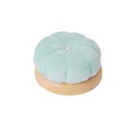 AMEEDA Cuscino Spilli Portatile 3 Pezzi in Legno Tinta Unita a Forma di Zucca puntaspilli Cuscino ad ago Artigianato Fai da Te Cucito accessoriato portaspilli(Light Blue)
