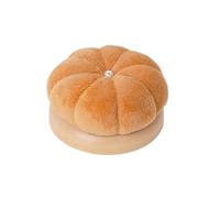 AMEEDA Cuscino Spilli Portatile Puntaspilli in Velluto a Forma di Zucca da 2 Pezzi - Porta Aghi Super Morbido Fai-da-Te con Base in Legno, puntaspilli Facile Inserire for Cucito e Ricamo a Mano(I)