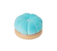 AMEEDA Cuscino Spilli Portatile Puntaspilli in Velluto a Forma di Zucca da 2 Pezzi - Porta Aghi Super Morbido Fai-da-Te con Base in Legno, puntaspilli Facile Inserire for Cucito e Ricamo a Mano(D)