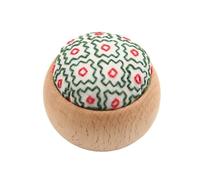 AMEEDA Cuscino Spilli Portatile Puntaspilli Sashiko con Base in Legno Portaspilli Kit da Ricamo for Cucito Stampa Floreale in Cotone for Regalo di inaugurazione della casa(C13)