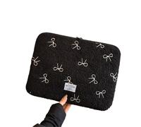 AMEEDA Custodia Tablet Custodia for Laptop con Fiocco Carino, Custodia for da 11, 13,3,6 e 14 Pollici(Black)
