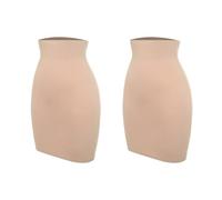 AMEEDA Mutande Contenitive Donna Sottoveste Modellante for Pancia e Vita, Senza Cuciture, for Donna, Mezza Sottoveste Modellante, Intimo Modellante, Sottoveste Modellante(Two Pieces Beige,S)