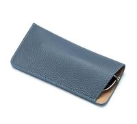 AMEEDA Occhiali Caso Custodia for Occhiali in Vera Pelle for Uomo Donna Custodia for Occhiali da Sole Custodia for Occhiali Custodia for Occhiali Ultrasottile Protezione for Occhiali(Blue)