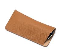 AMEEDA Occhiali Caso Custodia for Occhiali in Vera Pelle for Uomo Donna Custodia for Occhiali da Sole Custodia for Occhiali Custodia for Occhiali Ultrasottile Protezione for Occhiali(Brown)