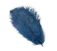 AMEEDA Piume di Struzzo 100 pz/Set Bianco Nero Piume di Struzzo 15-40 CM Soffici for L'artigianato Decorazione Cerimonia Nuziale del Partito Artigianato Carnevale Plumas(Deep Blue,30-35cm 100pcs)