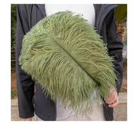 AMEEDA Piume di Struzzo Piume di Struzzo Bianche Naturali 10 Pezzi 12-14 Pollici for Bouquet da Sposa centrotavola Costume Carnevale Accessori pennacchi(Color31,25-30cm 10-12inch)