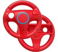 AMEEGO GN-006 - Supporto per volante con supporto per controller Wii (rosso X2)