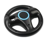 ameego Steering Wheel Design Stand Mario Kart Racing Game Steering Wheel Stand For Wii Game Controller (Black)