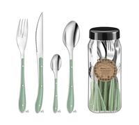 E_0002_S2703016 Amefa Set di Posate Amefa Bistro Verde Metallo 24 Pezzi Casa E C