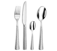Amefa 2600X0AF20C40 Quadrille - Servizio di posate da 24 pezzi, confezione da 6 persone