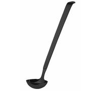 AMEFA BUFFET - Cucchiaio da condimento | Cucchiaio da buffet per catering | Posate da portata | Cucchiaio da portata | Cucchiaio da portata | in acciaio inox 18/10 | satinato | nero, lunghezza: 34,6