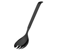 AMEFA BUFFET - Forchetta da insalata lunga, per catering e buffet, posate da servizio, in acciaio inox 18/10, satinato, nero, lunghezza: 30 cm