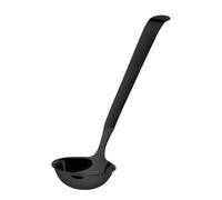 AMEFA BUFFET - Tappetino per porzioni grande, mestolo per salsa, cucchiaio per catering, mestolo, posate da servizio, acciaio inox 18/10, satinato, nero, lunghezza: 26 cm