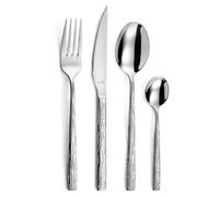 AMEFA Calligraphy Posate 24 pezzi acciaio 18/0Per 6 persone Inox | Set completo di posate per 24 persone, acciaio inox premium, lavastoviglie, design elegante, posate per tutti i giorni