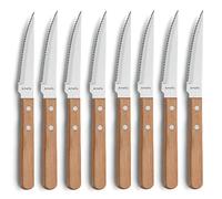 Amefa Pizza Bois - 8 coltelli bistecca legno