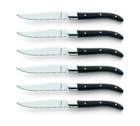 Amefa Royal - Set di coltelli da bistecca, colore: Nero