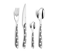 Amefa Scoppiare Piselli Set di Posate da 32 Pezzi, 8 Persone, Inossidabile Acciaio Inox 18 EU Bi iniezione plastica, Grigio