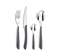 Amefa - Servizio di posate multiuso, Serie: Eclat, in cofanetto, Acciaio Inox ABS SAN, grigio, Ménagère 32 couverts pour 8 personnes