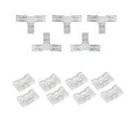 Amefil 2Pin 8mm FCOB COB LED Strip Light Connettori 2Pin 8mm Gapless, connettori angolari di forma T Connecto per luci a striscia LED monocolore