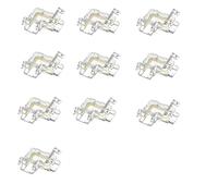 Amefil Connettore COB LED da 10 pezzi Connettore senza cuciture a forma di L a 90 gradi Connettore angolare 2pin5mm FOB RGB CCT Collegamento della luce del nastro